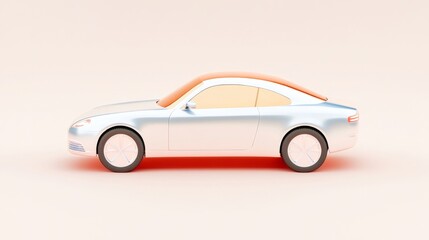 Fototapeta premium A Stylish Miniature Car Model Set Against a Beautifully Soft, Subtle Background Display