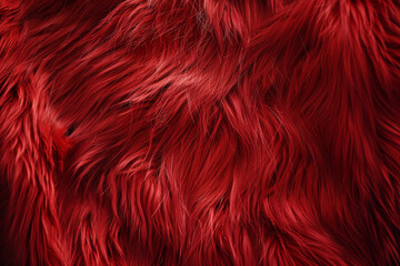 Fototapeta premium A close up of a red fur with a lot of texture