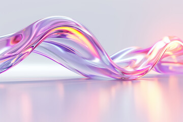 This stunning wallpaper showcases graceful, flowing waves in a variety of pastel colors. The gentle curves create a soothing and modern aesthetic suitable for any artistic application