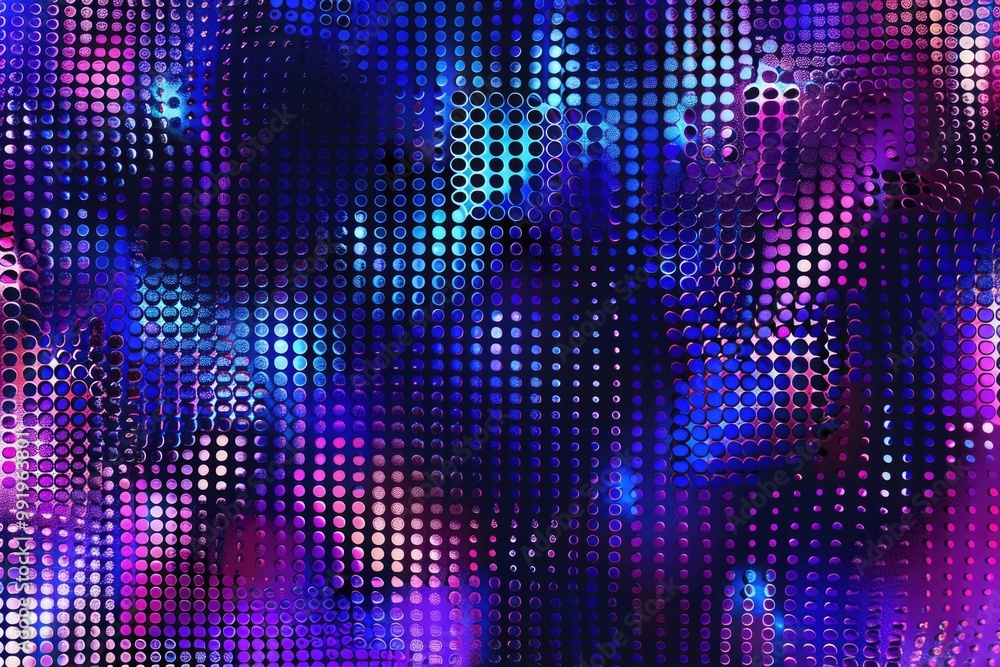 Poster Close-up of a colorful background featuring many small dots