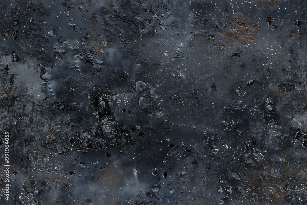 Poster a seamless textured abstract black metal background featuring dark gray and black tones with hints o