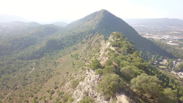 BEAUTIFUL MEDIAVAL SPANISH CASTLE BATHED BY THE SUN