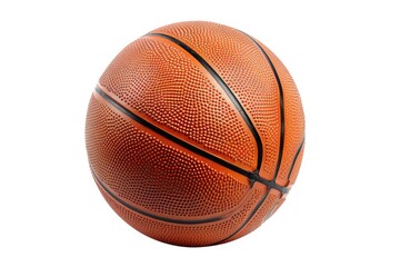 Fototapeta premium High-angle shot of a basketball on a white surface