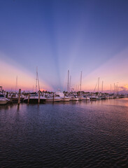 marina at sunset beautiful sky miami coconut grove 