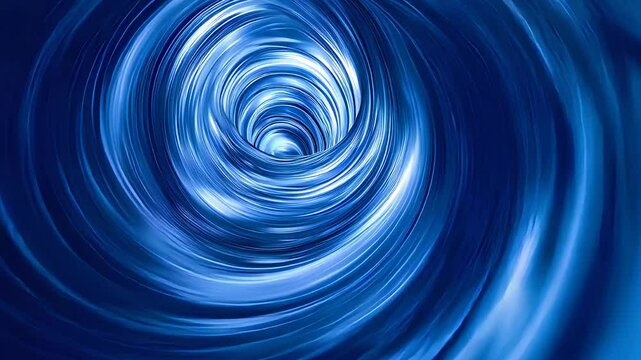 Abstract blue swirling vortex with a dynamic spiral effect, creating a sense of motion, energy, and fluidity.

