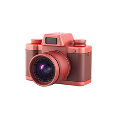 Digital camera icon isolated 3d render with ultra layer