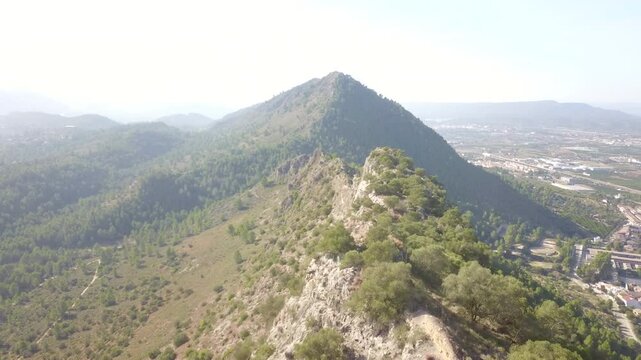 BEAUTIFUL MEDIAVAL SPANISH CASTLE BATHED BY THE SUN