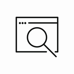 search website icon sign vector