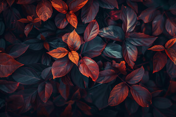A close up of a leafy plant with a dark background