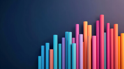 Fototapeta premium Big data analysis, digital streams of data points, 3D illustration