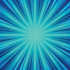 Abstract radial lines rays comic background