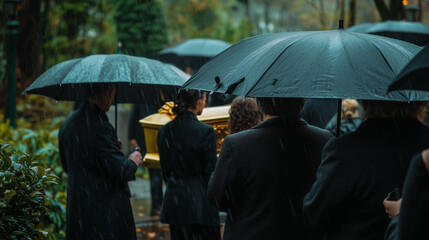 Common American Funeral Scene