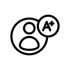 people quality vector line icon design