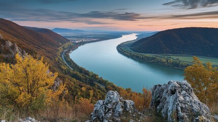 Danube bend between Visegrad and Esztergom
