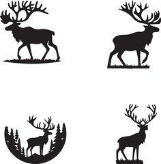 caribou silhouette