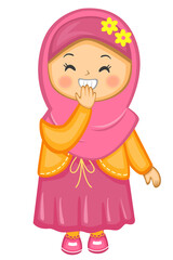 Muslim Girl Laughing