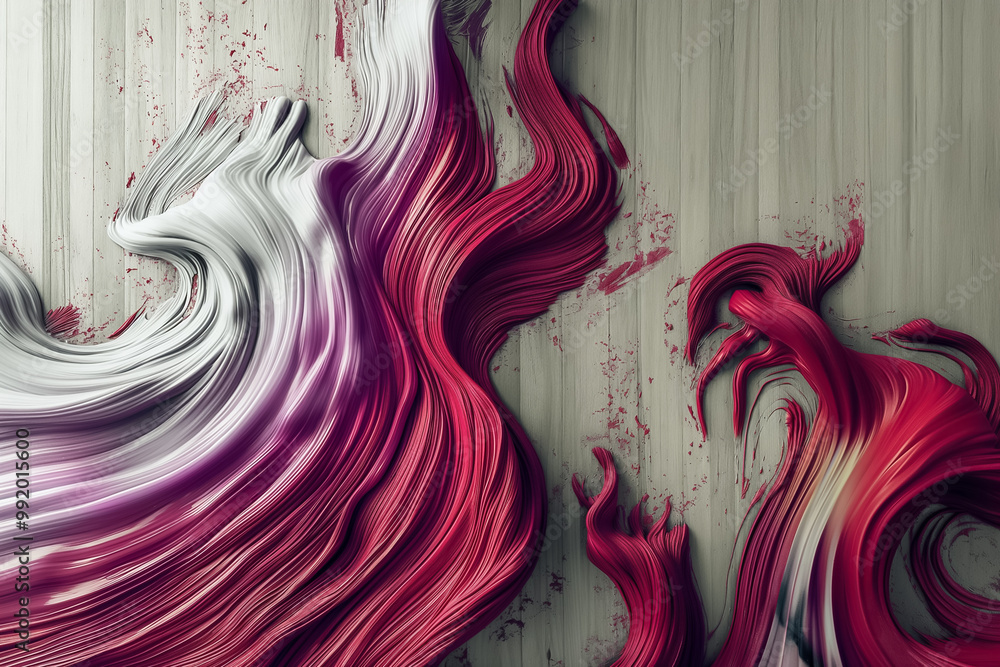 Poster this striking background showcases abstract red and white flowing patterns that merge beautifully wi