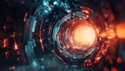 Obraz premium abstract colorful reflectivabstract metallic reflective futuristic computer wallpapere computer wallpaper