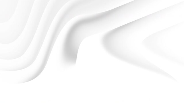 Light white grey abstract silk wave flowing background. Seamless loop. 4K