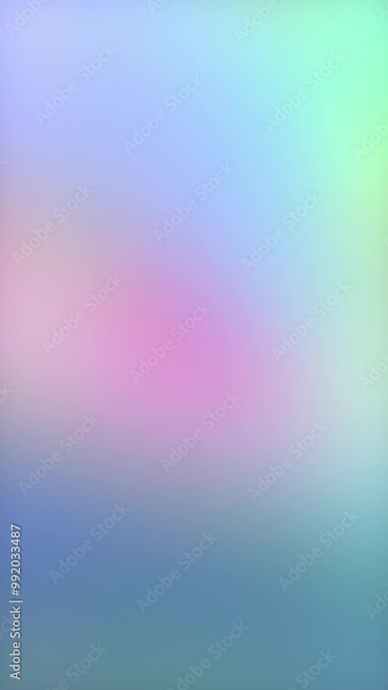 Poster holographic neon foil looping vertical animation. hologram abstract animation background. 3d renderi