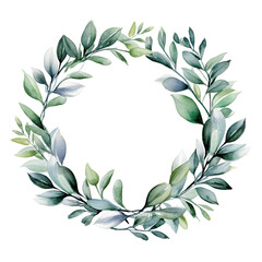 botanical watercolor design with flowers and leaves