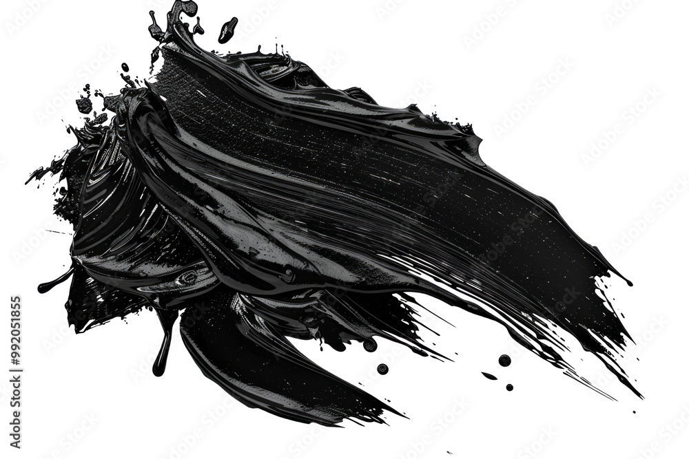 Poster dynamic black and white paint splash abstract art with distinct patterns and striking contrasts for 