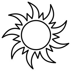 Obraz premium Sun Outline
