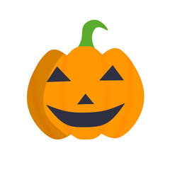 Pumpkin Icon. Spooky Halloween Event.