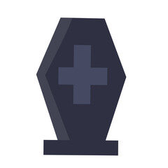 Obraz premium Coffin Icon. Spooky Halloween Event.