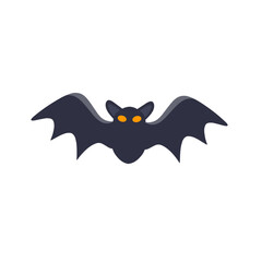 Bat Icon. Spooky Halloween Event.