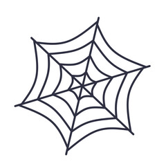Spider Web Icon. Spooky Halloween Event.