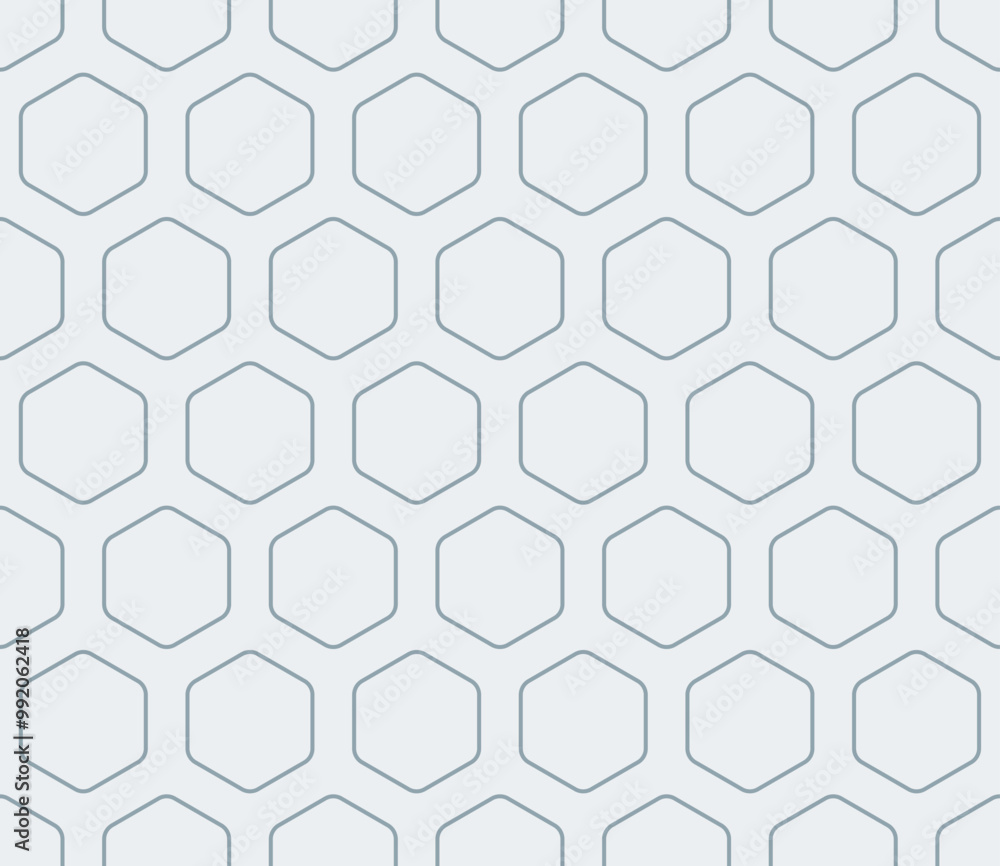Poster background with hexagon pattern. cadet blue color on matching background. rounded hexagons mosaic ce