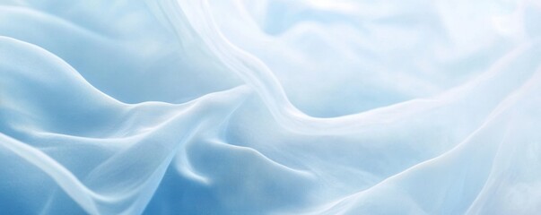 Obraz premium Gentle fabric waves in varying shades of blue