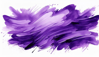 Fototapeta premium Abstract brush strokes, bright purple pattern. Watercolor or oil painting style. Hand drawn art