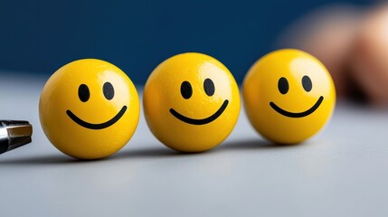 Analyzing Customer Satisfaction Survey Results - Goals and Feedback Evaluation on Screen with Copy Space