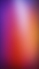 Vertical abstract gradient featuring warm transitions of orange, pink, and purple hues, complemented by a grainy texture. Ideal for modern wallpapers, banners, and design projects