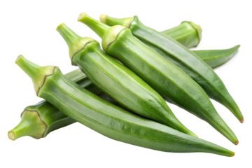  okra isolated on transparent background png