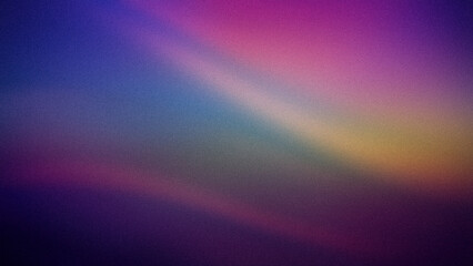 A vibrant gradient featuring a blend of blue, purple, pink, and yellow hues with a grainy texture. Ideal for backgrounds, wallpapers, and digital art projects