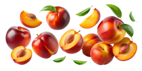 peach isolated on transparent background png
