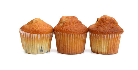 Isolated muffin on white background