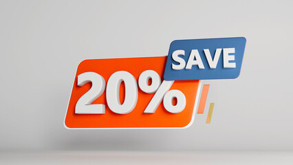 10%, 20%, 30%, 40%, 50%, 60%, 70%, 80%, 90% Discount offer. Sale tags set vector badges template. Sale offer price sign. Special offer symbol. Discount promotion. Discount 3D badge shape.