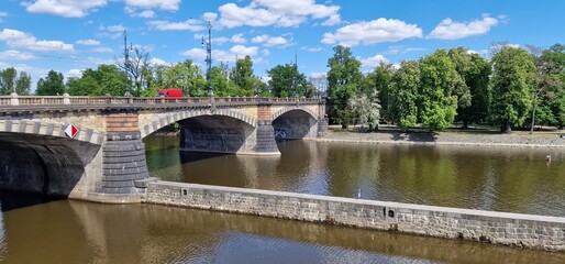 Fototapeta premium wine festival in prague strelecky island
