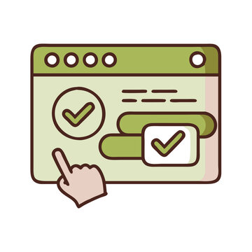 recommend clip art: Self Service Kiosk Icon | Colored Outline Icon
                    
