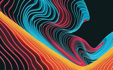 abstract colorful wave background