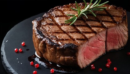 beef steak on a plate