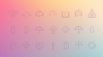 Minimalist Line Icons Set