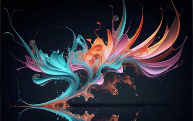 abstract fractal flame