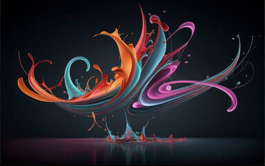 abstract background with fire