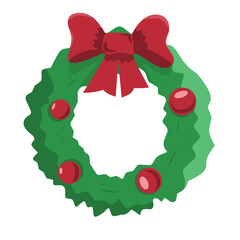 Christmas Wreath Decoration Icon