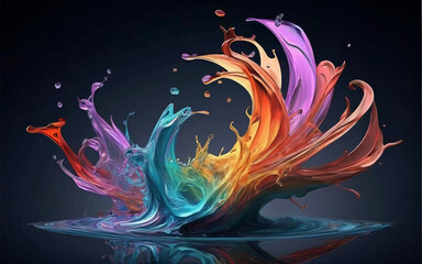 abstract background with butterflies